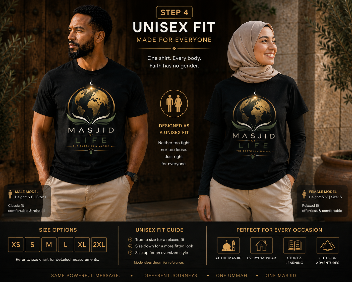 Masjid of Life — “The Earth Is a Masjid” Unisex T-Shirt - Image 4