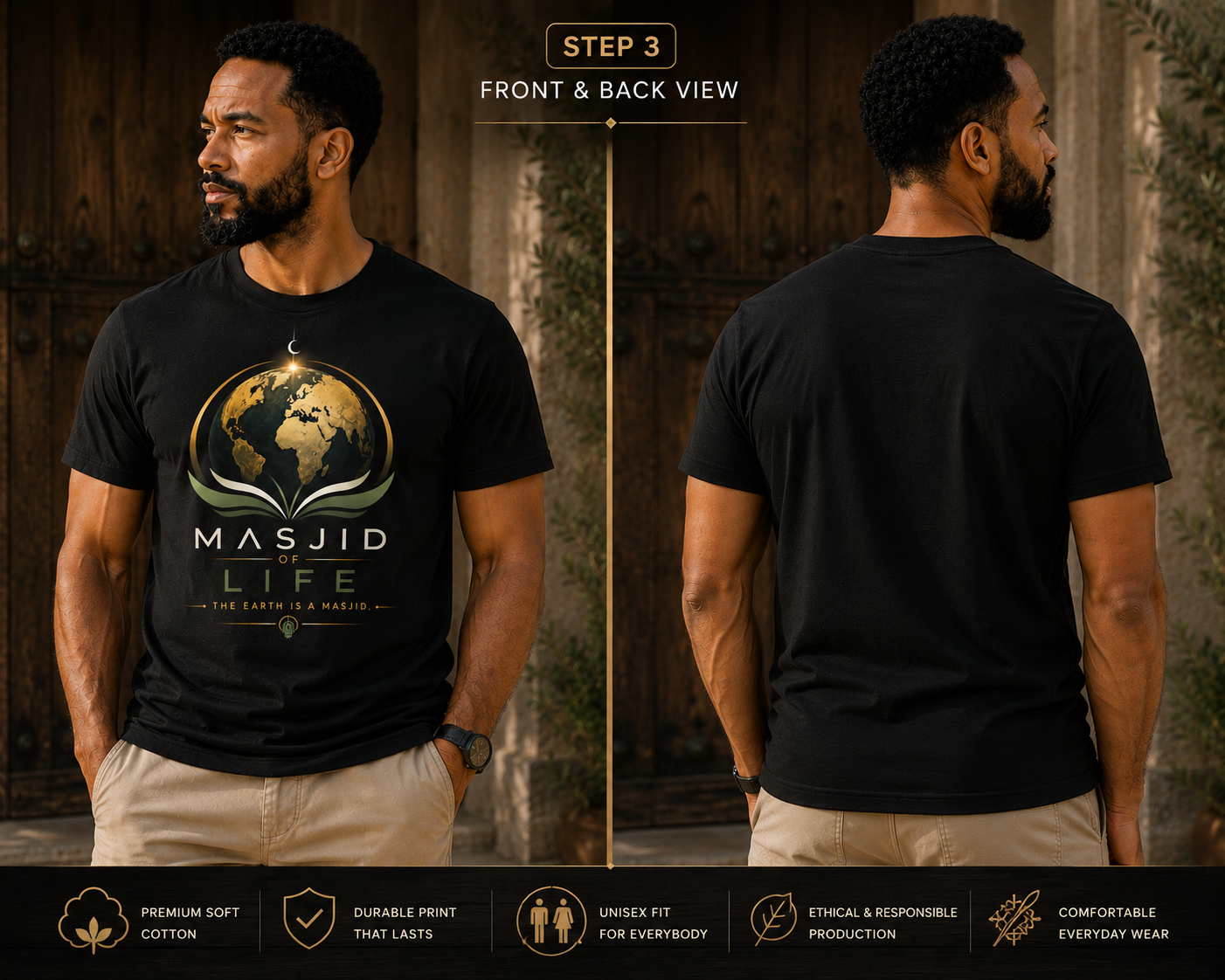 Masjid of Life — “The Earth Is a Masjid” Unisex T-Shirt - Image 5