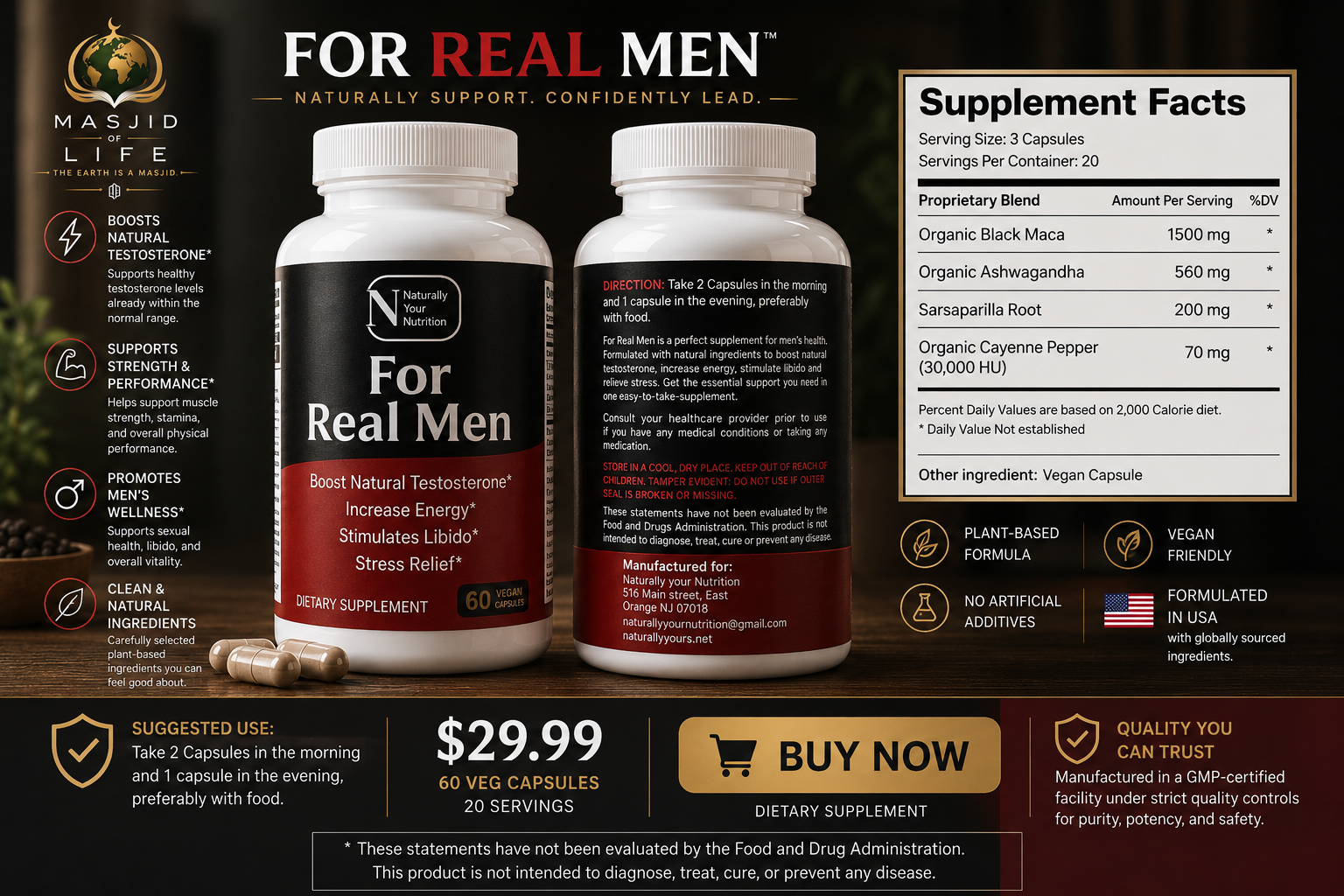 For Real Men - Men’s Wellness Formula - Image 2